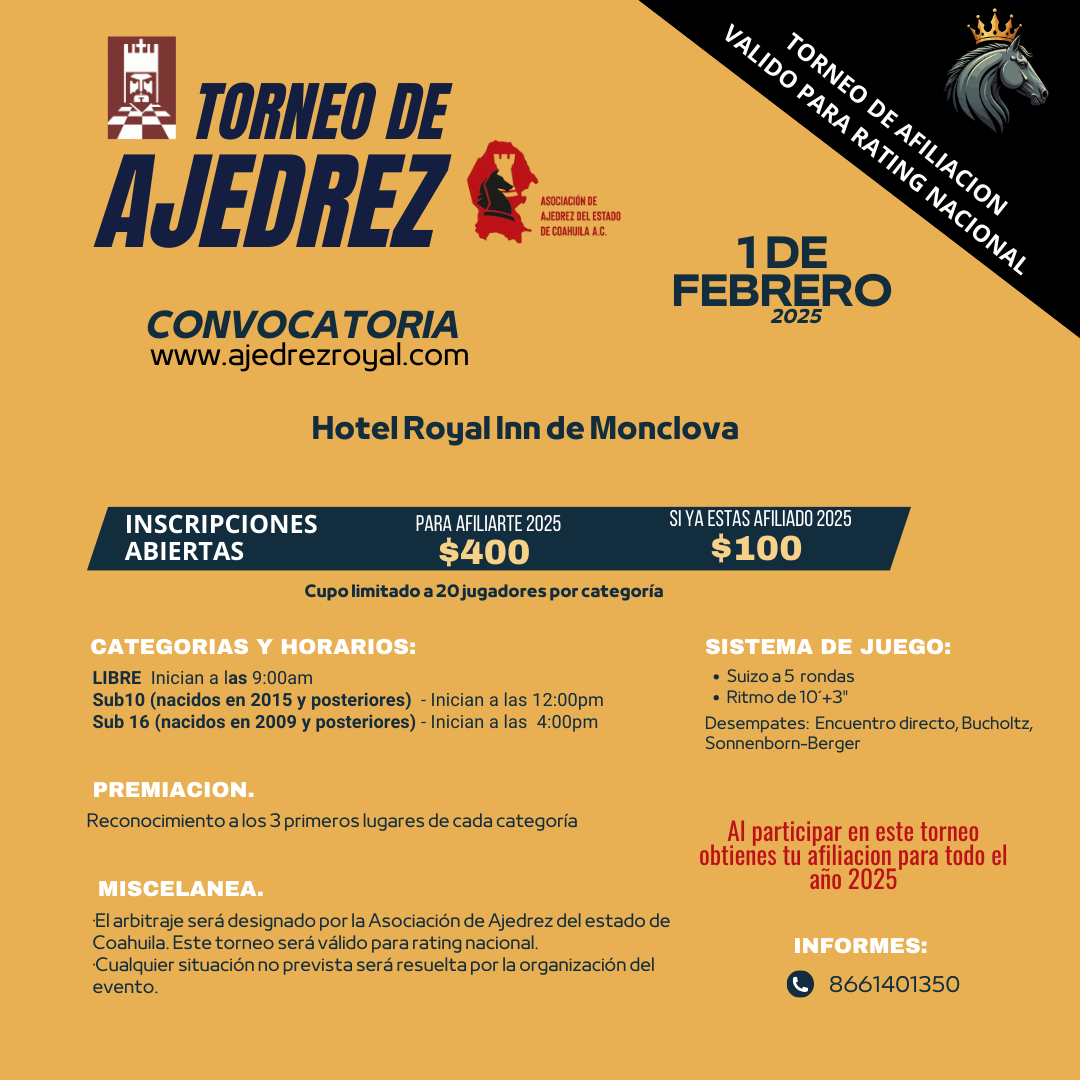 Torneo de Afiliacion Royal 2025