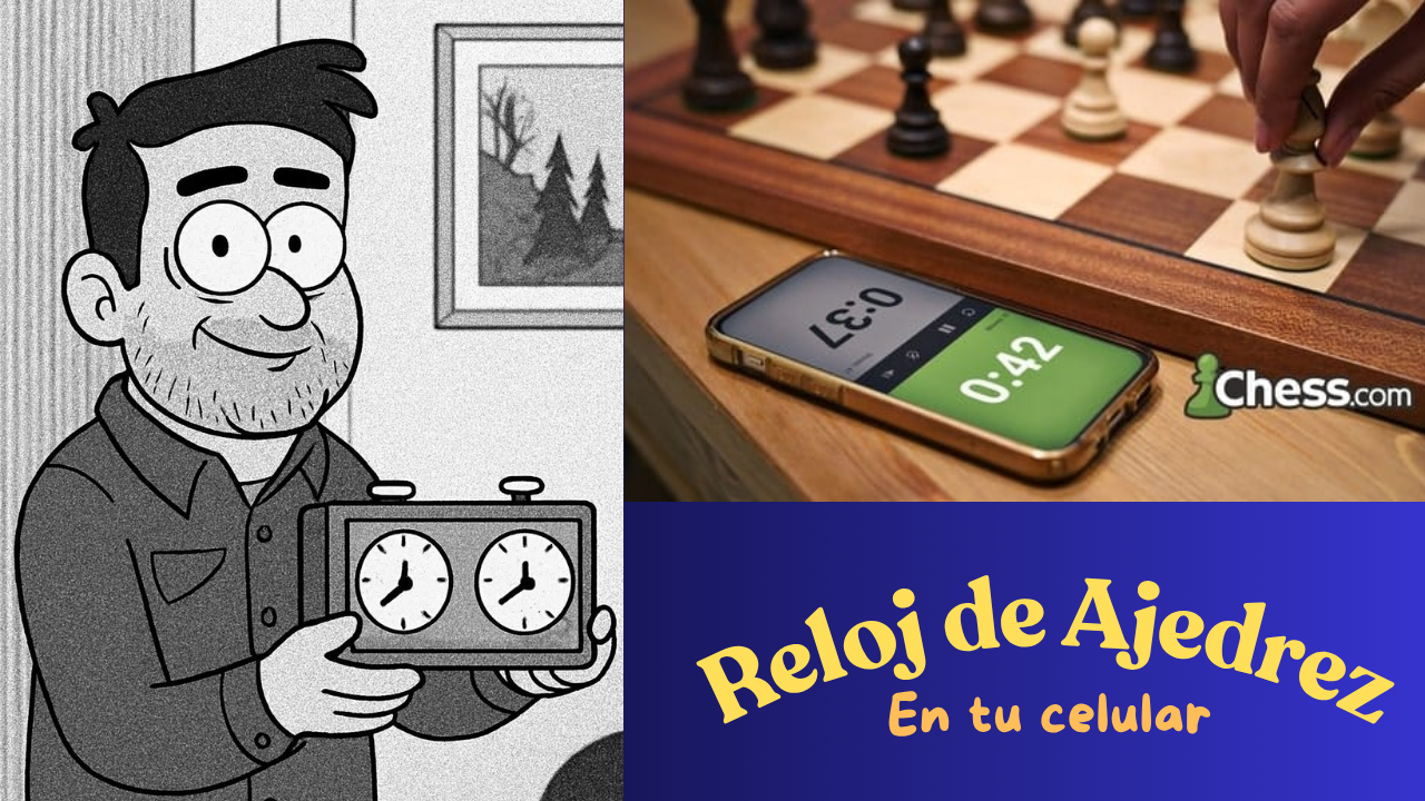 Convierte tu celular en un reloj de ajedrez profesional.
