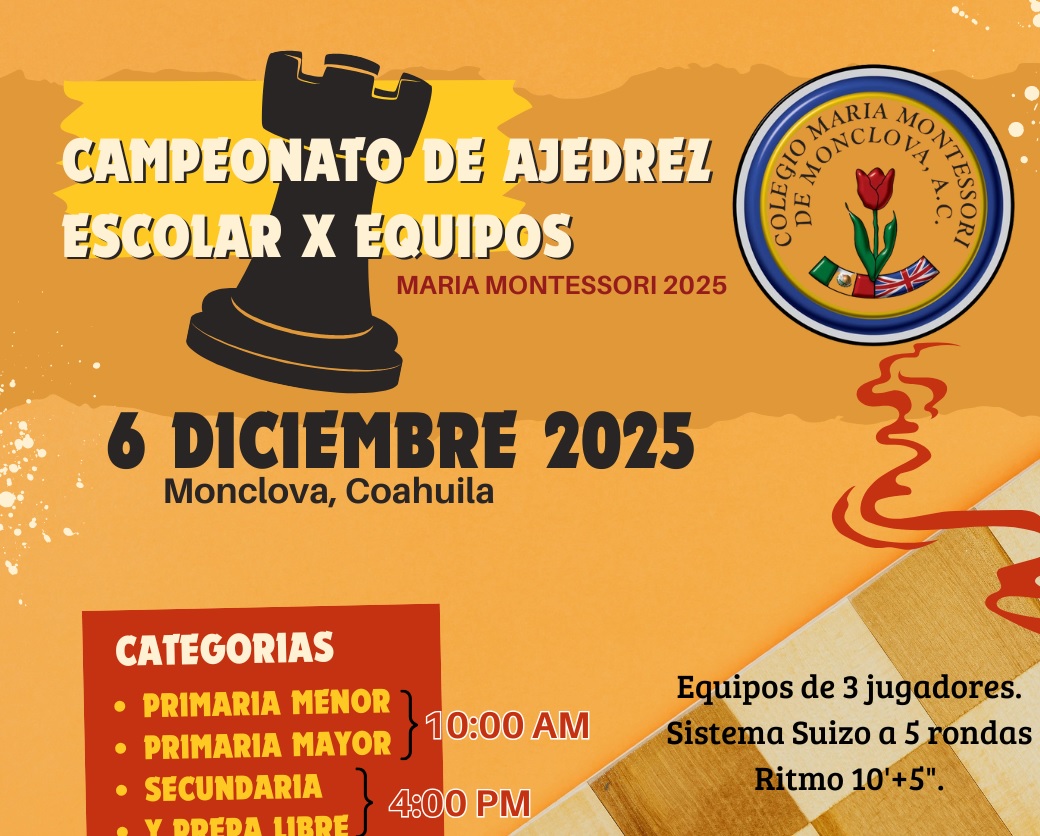 Ajedrez x Equipos –  Diciembre 6